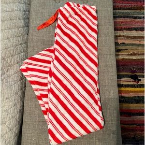 Red and White Striped  Pajama Pants Girls